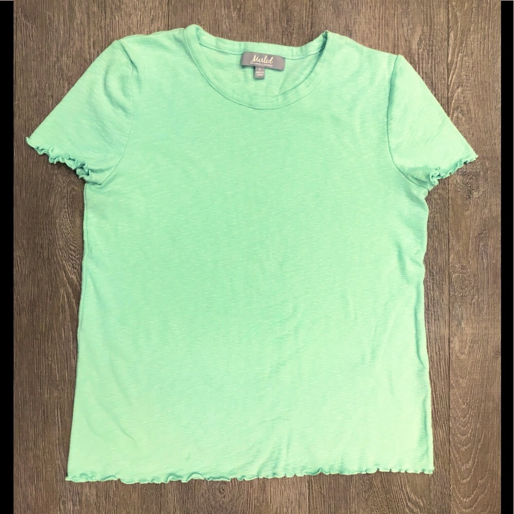 Marled Reunited mint green top